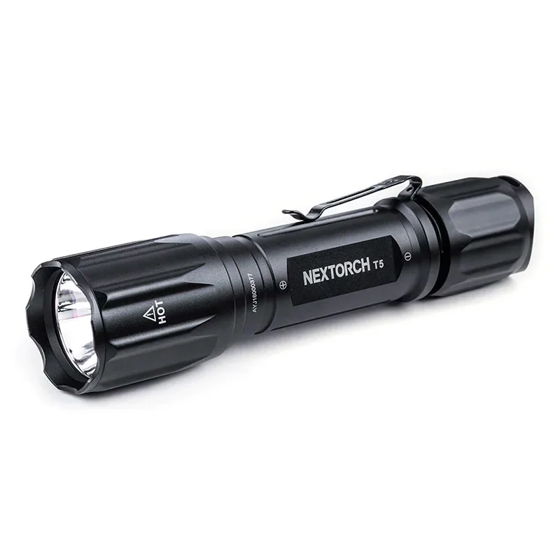 Nextorch T5 Long-Range LED Flashlight with Remote Switch & Scope Mount, 760 Lumens 400m Beam, IPX8(2m) Waterproof, for Hunting