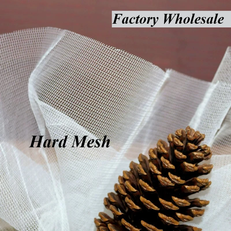 

10m Hard Mesh Fabric Skirt Support Fluffy Skirt Design Website Designer Mesh Hexagonal Headdress Wedding Hat Decorative Gauze