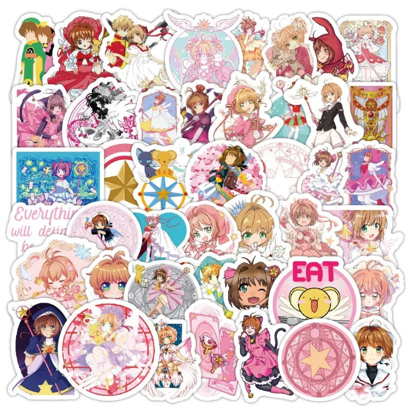80 個の漫画アニメカードキャプターさくら ‌ クリエイティブな落書き装飾ステッカー