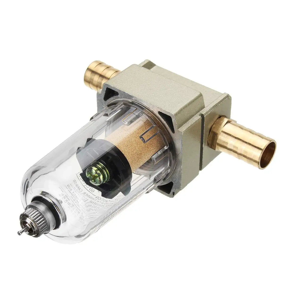 Universal Engine Oil Catch Tank Reservoir Can Filter Gas Separator Replacement with 2 Connector Tube 10mm/12mm