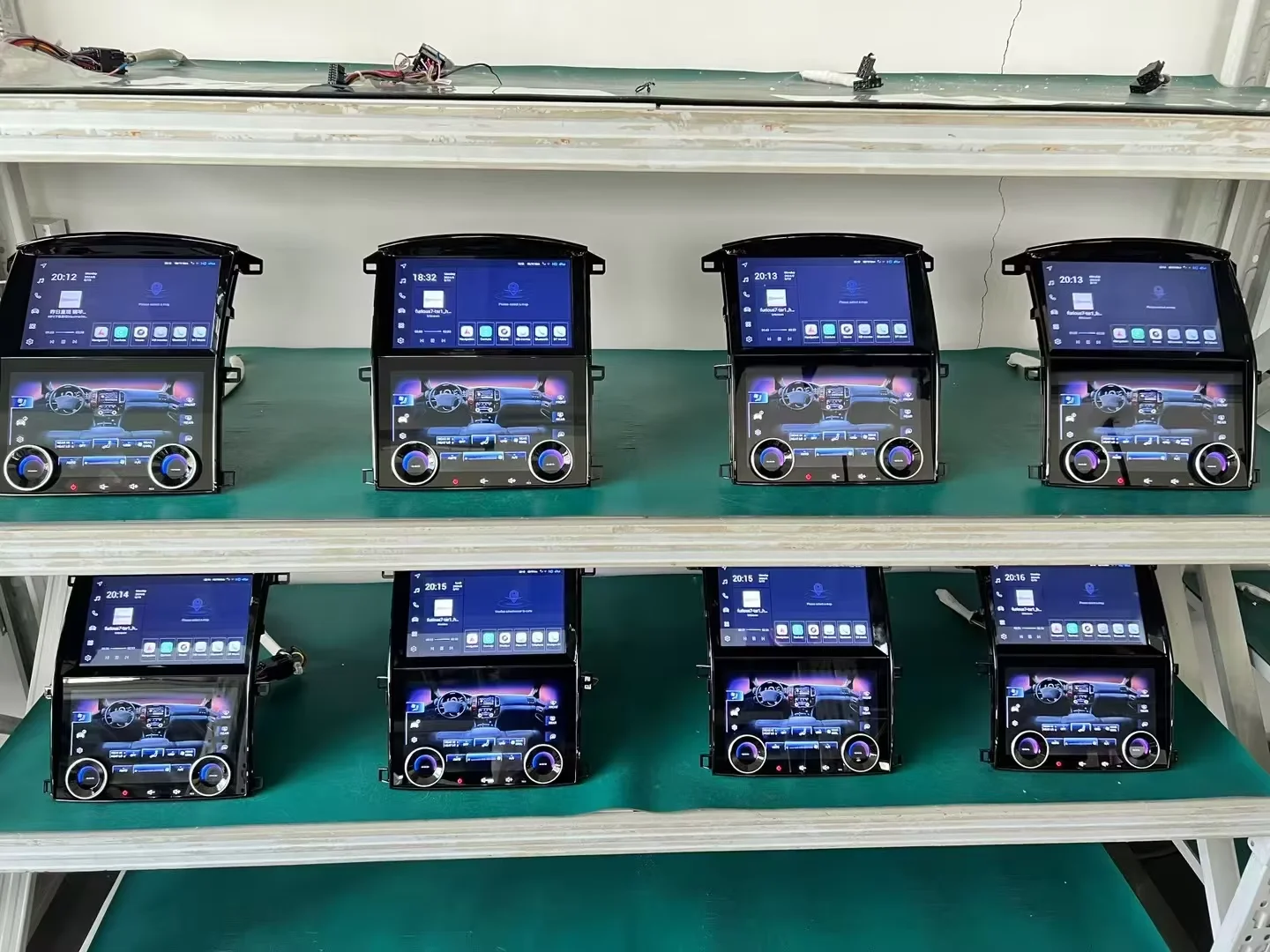Android15 Car Dual Screen For Toyota Land Cruiser 100 LC100 Lexus LX470 1998-2007 Car Multimedia+air Conditioning Control System