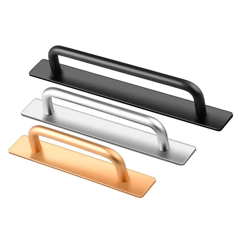 1Pcs Drawer Handle Aluminum Self-adhesive Handles For Easy Installation On Doors And Windows Without Drilling Window Door Handle