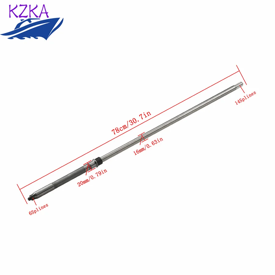 

61N-45510-10 Drive shaft Long For 25hp Yamaha Outboard Engine 2 and 4 stroke F25-04010000L Parsun Engine Parts 61N-45510-10