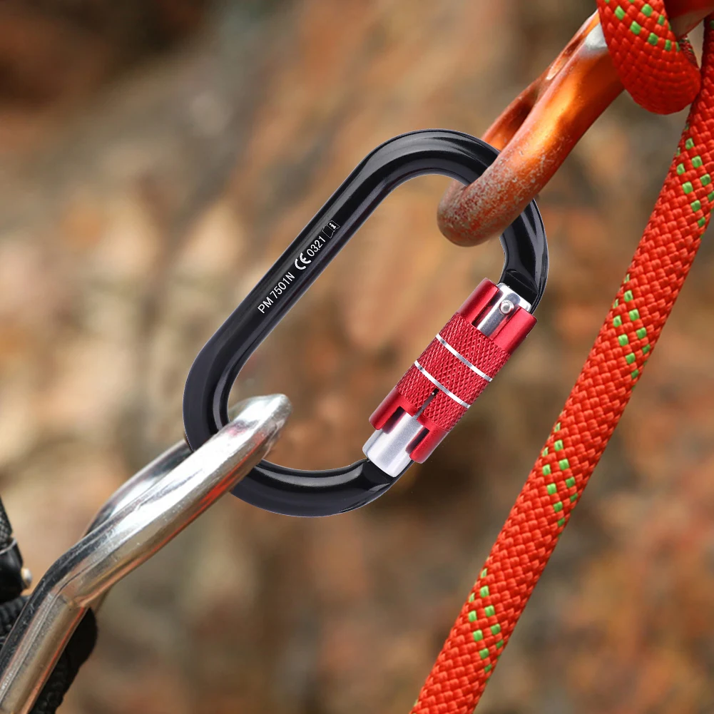 Carabiner Lock Safety Lock O Buckle Outdoor Rock Mountain Climbing Carabiner Equipment Climbing Lock