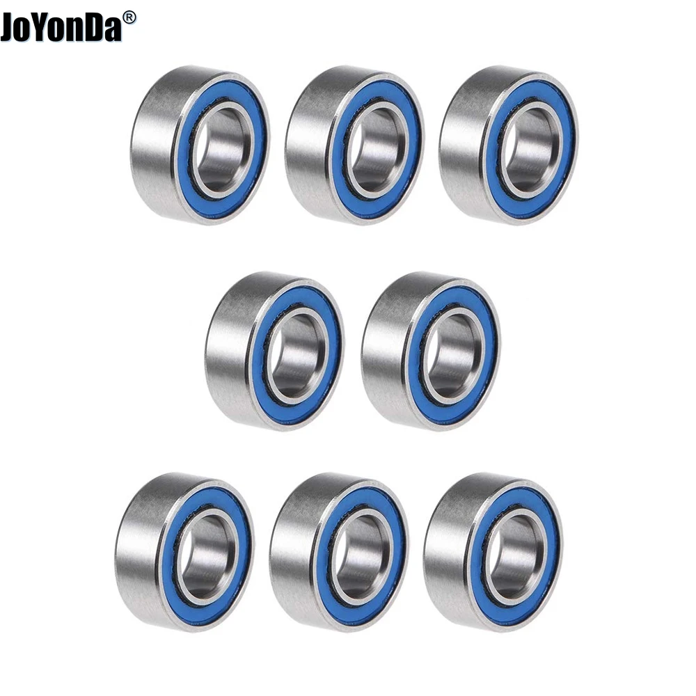 8pcs #7019 Deep Groove Ball Bearing Double Sealed 4x8x3mm for RC Car Traxxas 1:16 Summit E-Revo VXL Slash 4WD