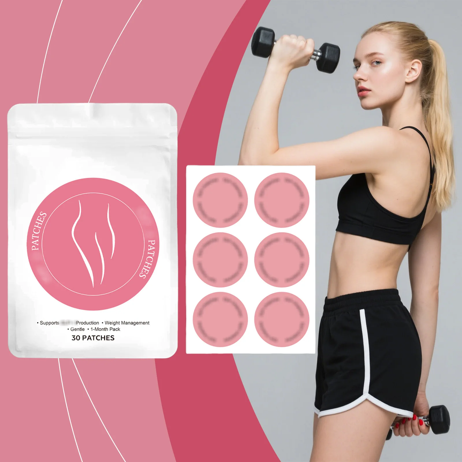 

Body Slimming Patch Lose Weight Sooth Epidermis Firmming Skin Fat Burning Promote Digestion Display Curve Body Nourishing Patch