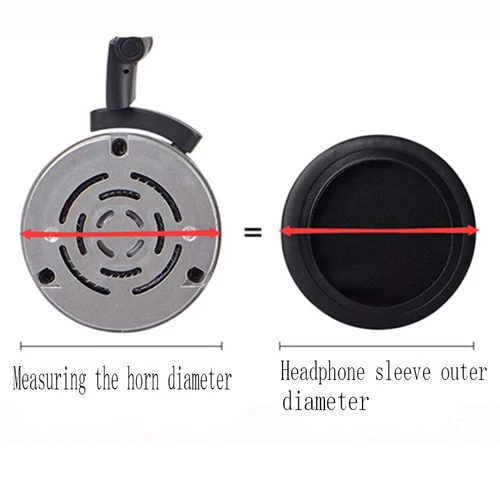 Imagen 2 del producto 2 uds 45/50/55/60/65/70/75/80/85/90/95/100/105/110MM almohadilla para auriculares almohadilla para oreja esponja cubierta para auriculares accesorios nuevos