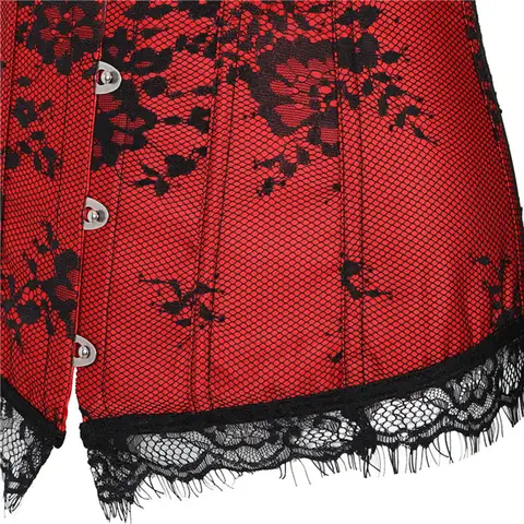 कोर्सेट टॉप महिलाओं के लिए सेक्सी ओवरबस्ट बस्टियर ऑफ शोल्डर लॉन्ग स्लीव्स कोर्सेट प्लस साइज़ लेस फ्लोरल गॉथिक विंटेज कोर्सलेट के साथ 8 best sales कोर्सेट पुष्प - №8