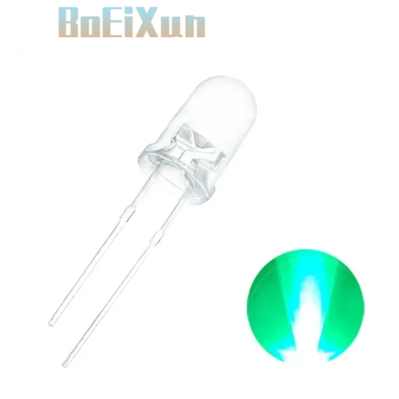 100PCS/LOT 3mm LED Diode Kit F3 Light Emitting Warm White Green Red Blue Yellow Orange Purple UV Pink LED DIY