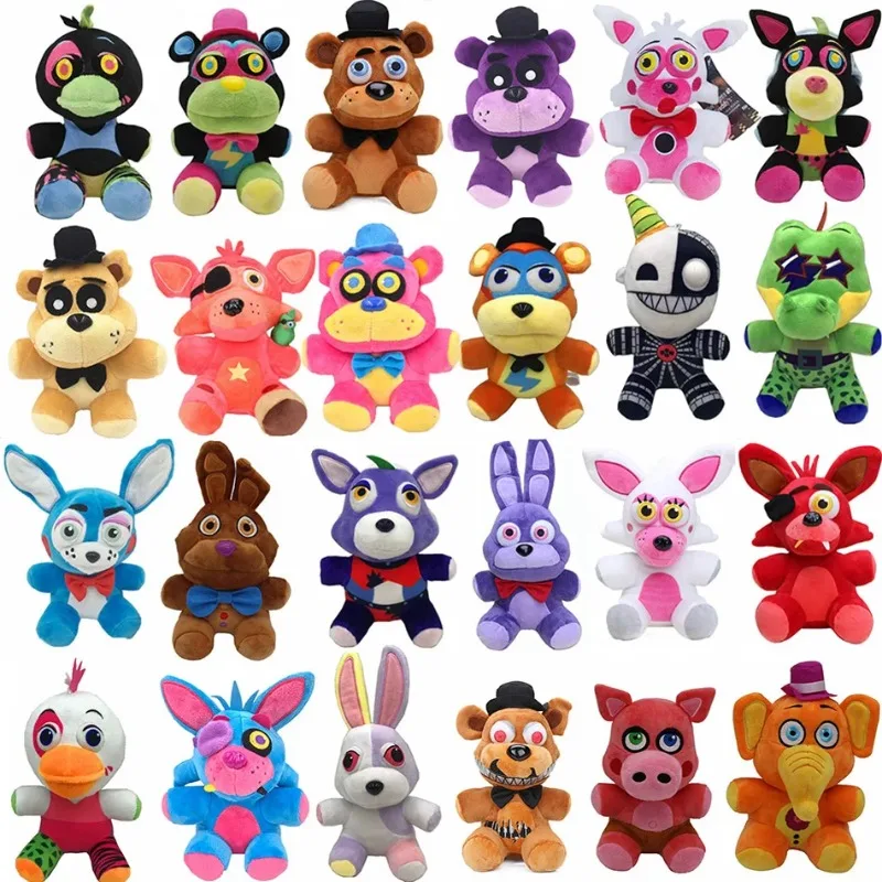 Five Night At Freddy Fnaf-peluches de 18 CM para niños, muñecos de dibujos animados, Bonnie Bear Foxy, regalos