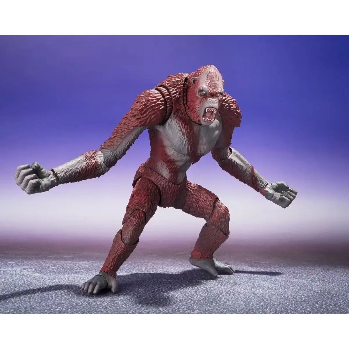 Bandai Soul Limited SHM Godzilla contre. King Kong 2 Scar King Giant Ape Modèle fini mobile Handifit