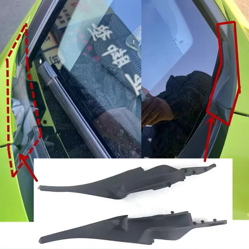 Front Windshield Wrap Corner Trim Windshield Wiper Side Trim Cover