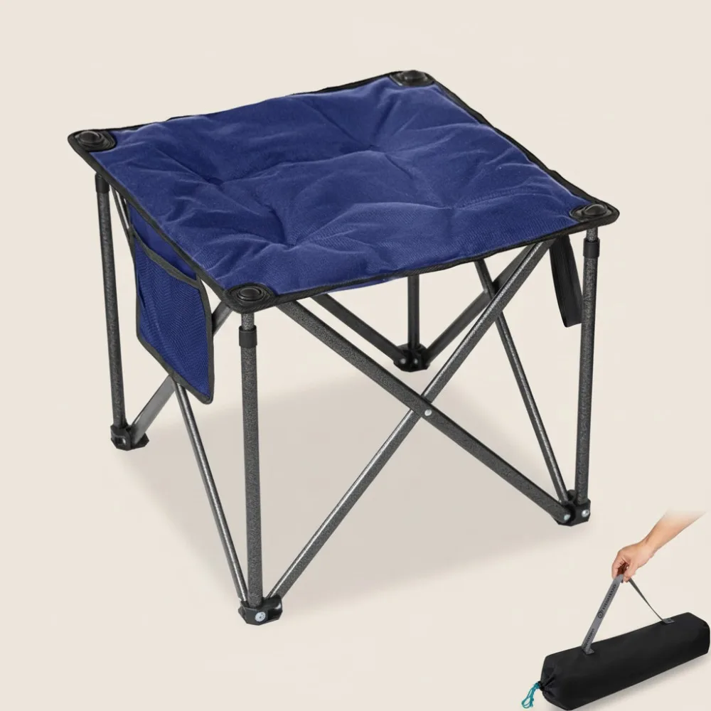 

Heavy Duty Folding Camping Stool 440lbs Capacity, Oversized Padded Seat with Anti-Slip Feet for Outdoor Fishing Travel