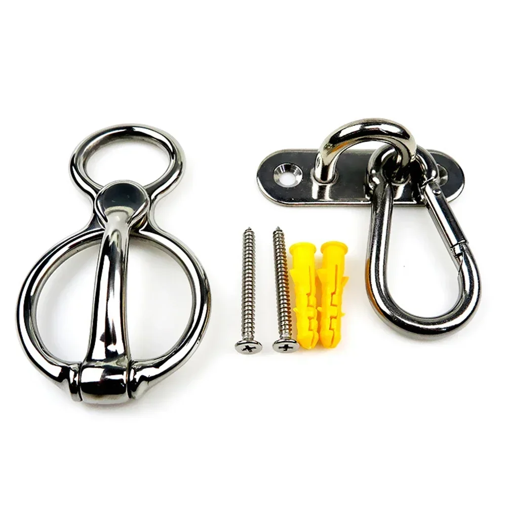 Stainless Steel Horse RopeTie Ring Rope Release Device Equestrian Accessories Avoid The Horse From Being Pulled By The Rope