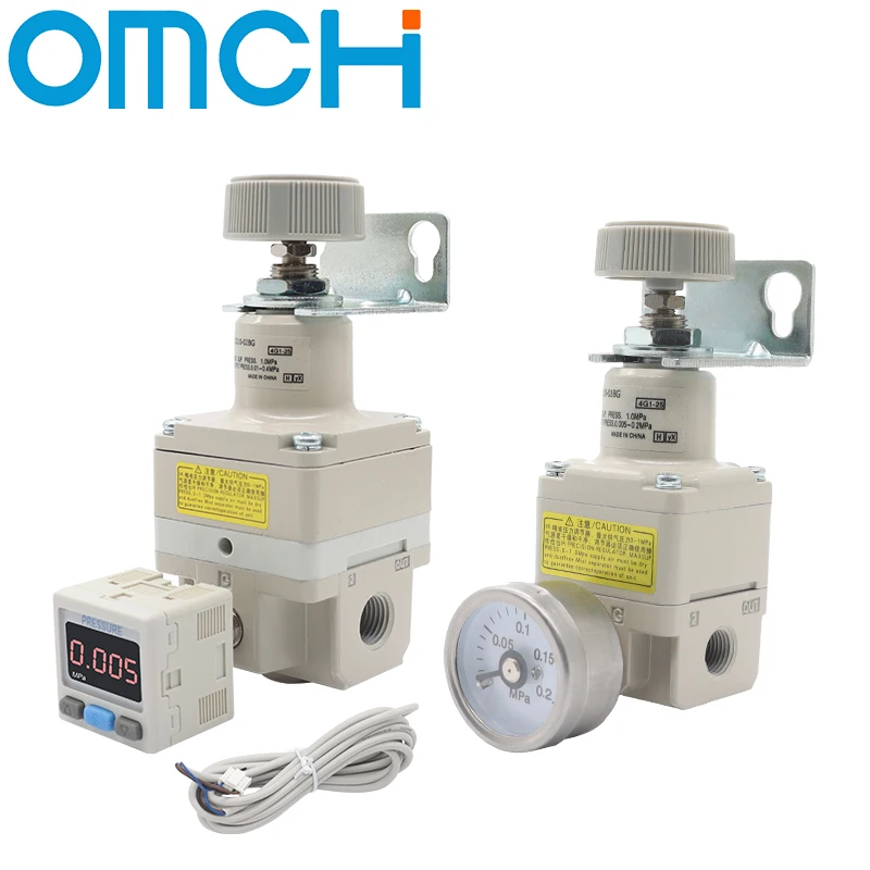 SMC Type Precision Pressure Regulator Collection Pneumatic Air Regulator IR2000 IR1000 Digital Adjustable Valve for Lab Medical