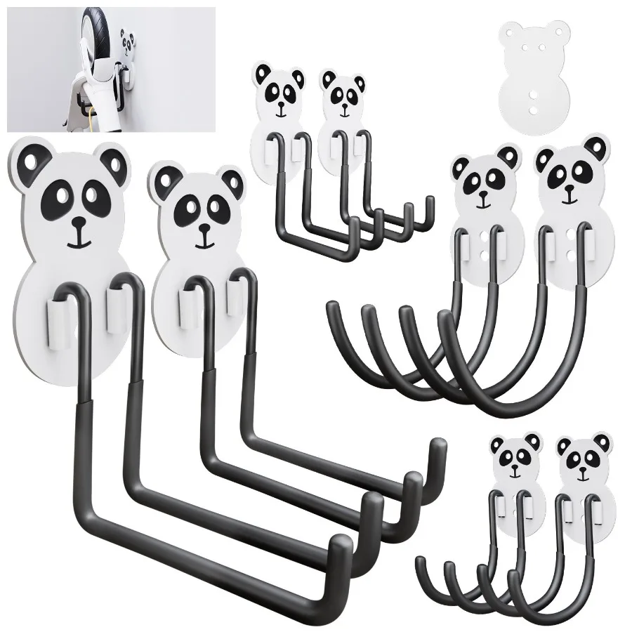 

For hanging heavy 42 pounds Max. 8 small size hooks nainless wall hangers selfadhesive traceless transparent detachable waterpr