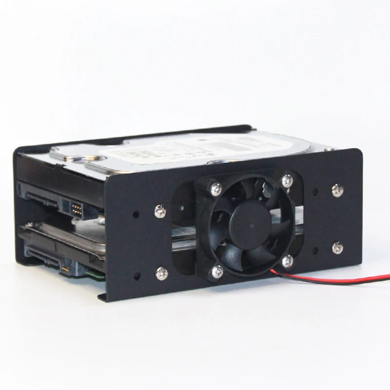 Double-layer 3.5-inch HDD Metal Bracket for PC Case Internal Expansion with Heat Dissipation view 2