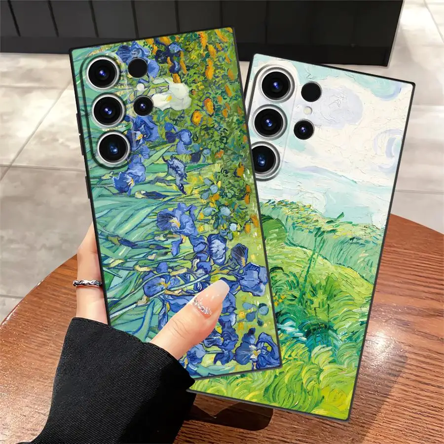 Van Gogh's Flowers Funda Phone Cover Case for Samsung Galaxy S26 Ultra S25 Plus S24 S20 Ultra Note 20 8 9 10 S10 S9 S21 FE S23