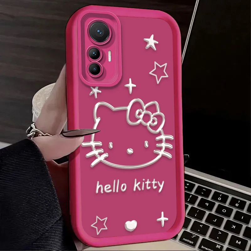 Casing Ponsel Kartun Hello Kitty untuk Xiaomi Mi 15 Ultra 14 13 12 12S 12X 11 Lite 5G NE 13T 12T 11T 14T Pro Penutup Belakang Tahan Benturan