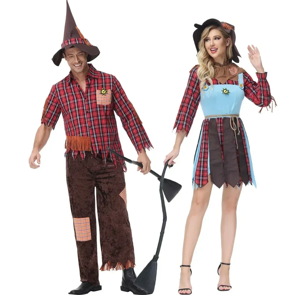 

Halloween Cosplay Witch Couple Stage Costume