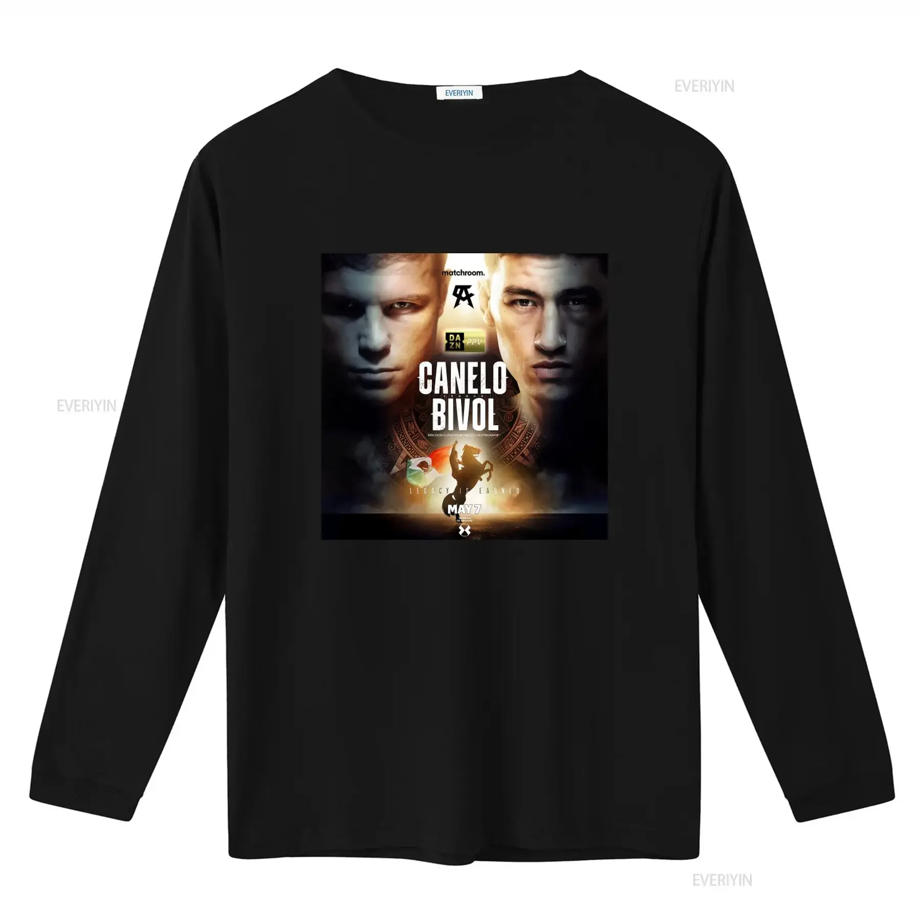 Saul Canelo Alvarez Vs Bivol Official T Shirt Size Large 2022 Boxing Matchroom Event Legacy Design vintage Washed homme
