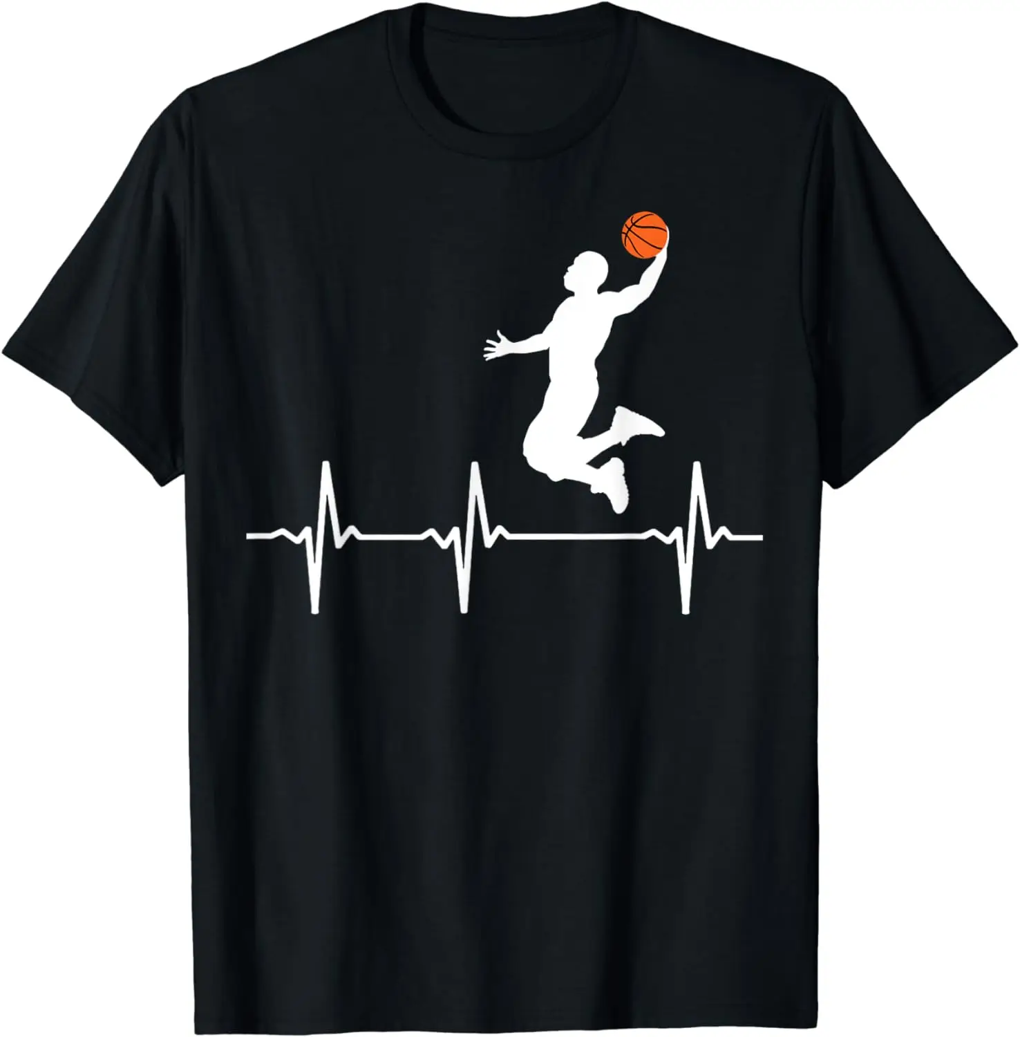 Basketball Heartbeat Shirts for Men and Boys T-Shirt Sports Clothes  Streetwear  Men Clothing  Camiseta Hombre