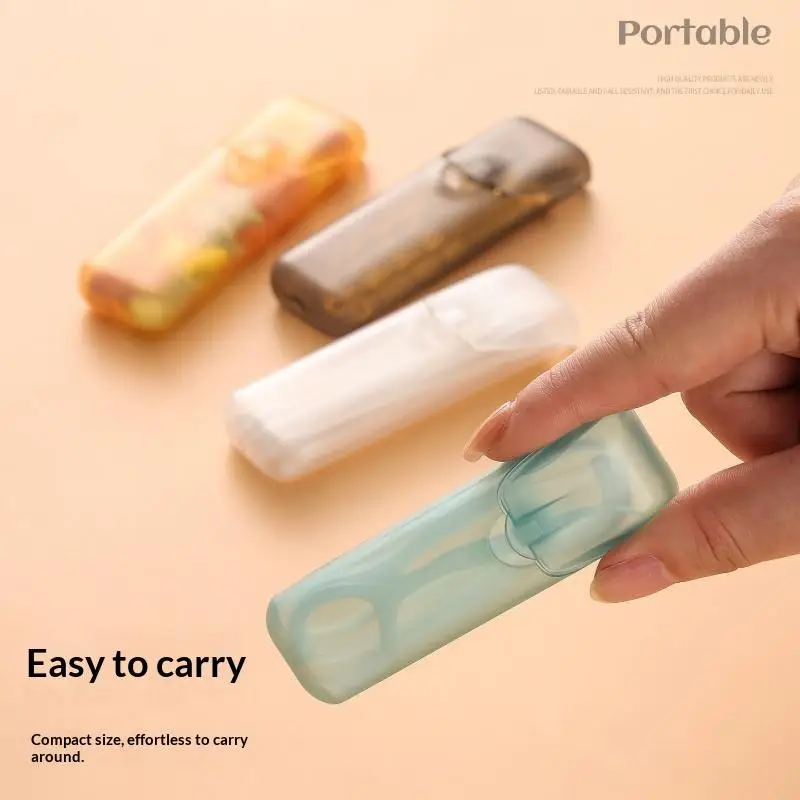 4Pcs Small Parts Organizer Mini Portable Storage Boxes Travel Toothpick Dental Floss Pill And Jewelry Storage Compartments