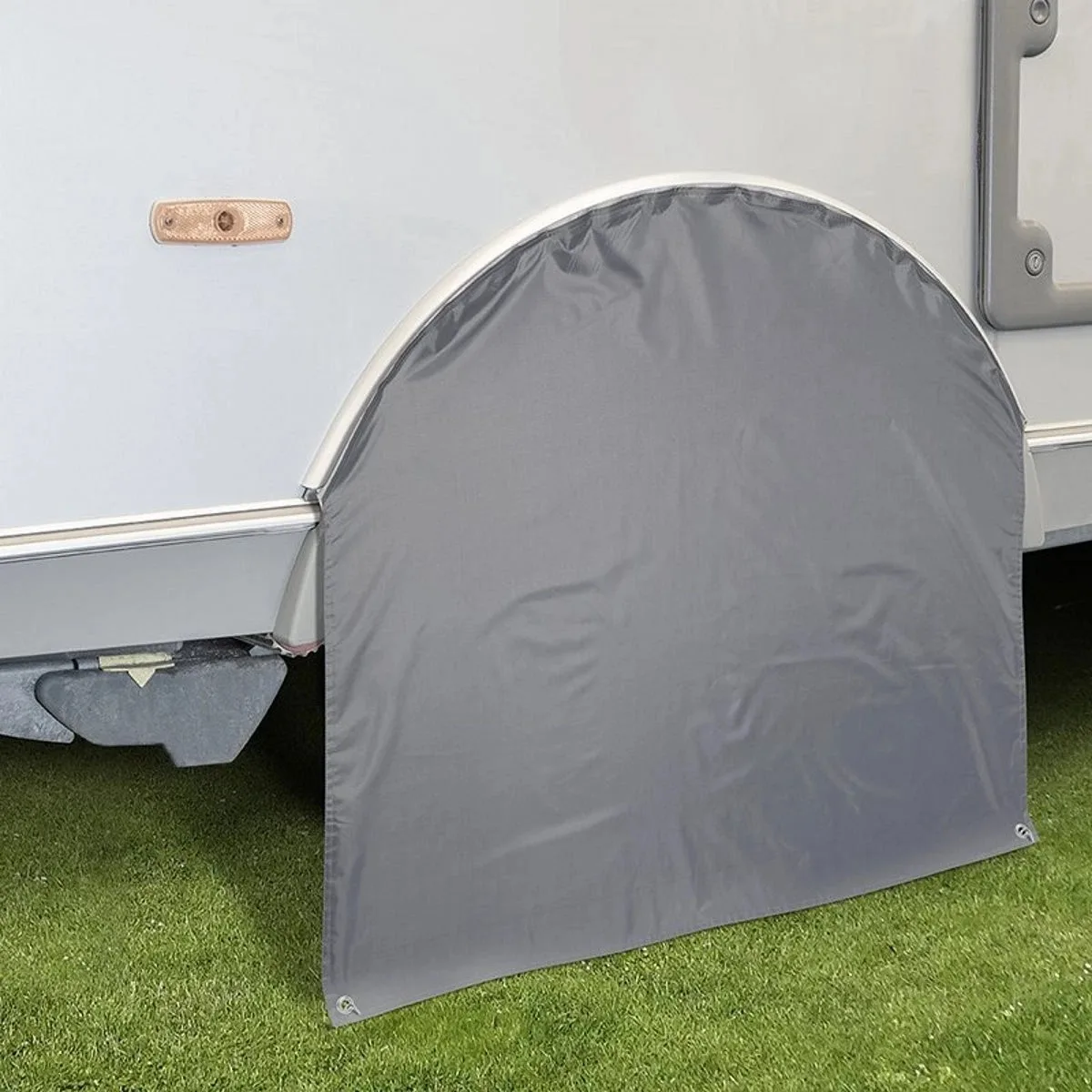 

88cm X 89cm Caravan Wheel Cover Tire Cover With Keder Piping For Caravan Motorhome Camping Suitable For 8mm Piping Rails
