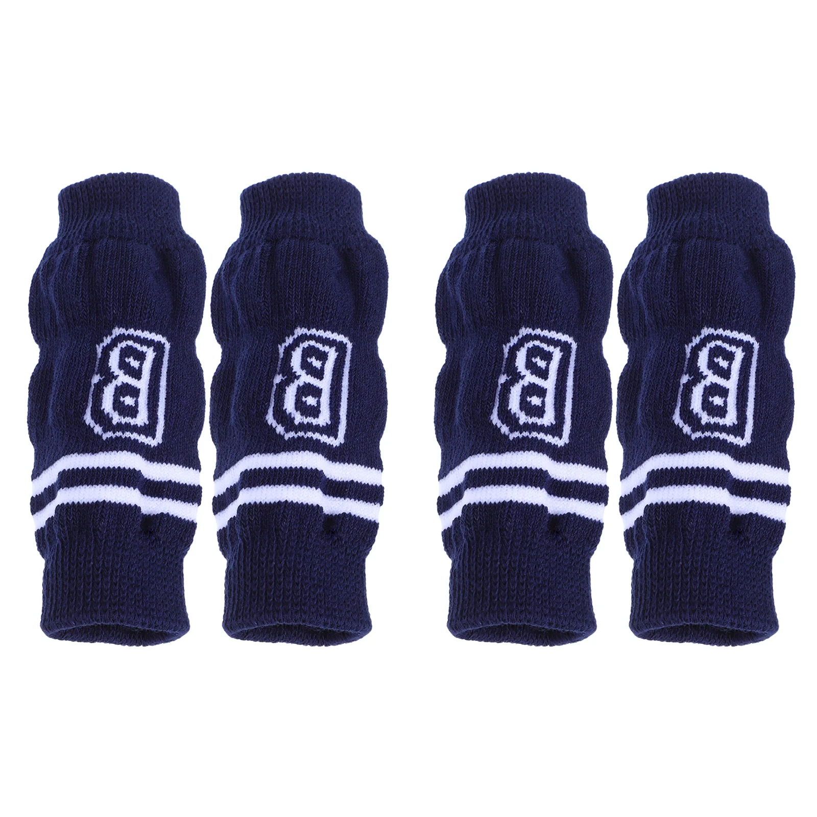 

4pcs Pet Elbow Pads Knitted Dog Leg Warmers For Small Dogs Breathable Elastic Joint Protectors Protective Socks
