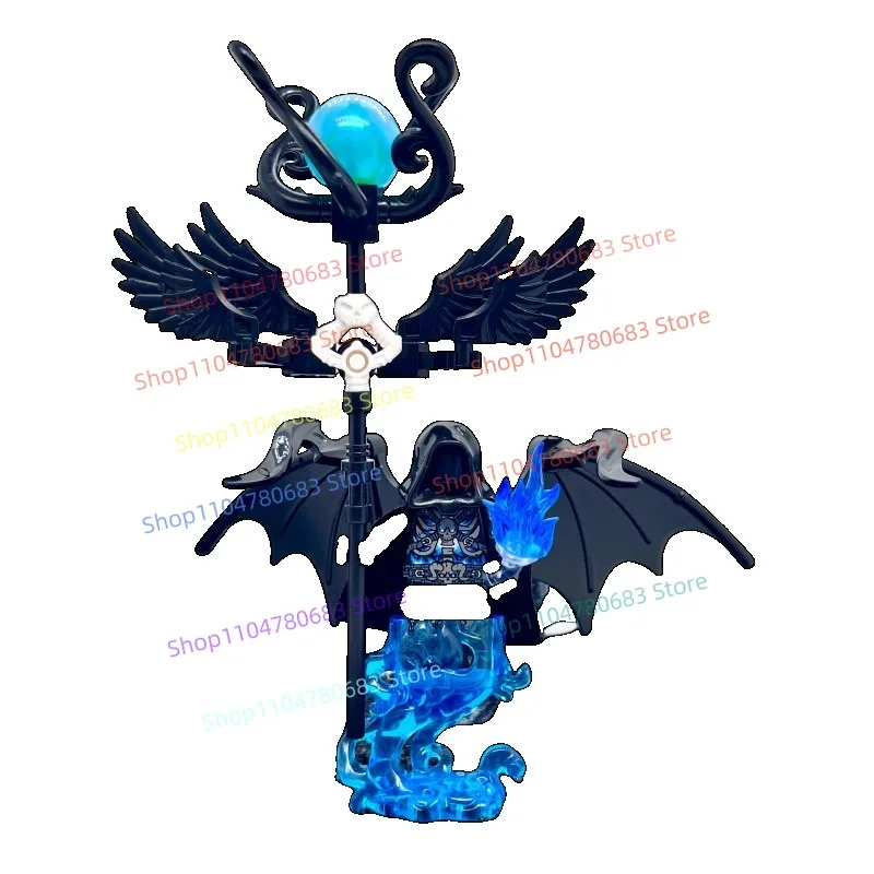 

MOC Building Blocks Minifigure Dark Wizard Warrior Assembled Model Ornament, Anime Cartoon Toy, Gift Collection, Action Figure