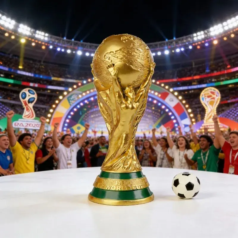World Cup Trophy Model Ornament Football Match Souvenir Decoration Fans Collectible Craft Gidt Home Office Display Souvenir Toys view 3