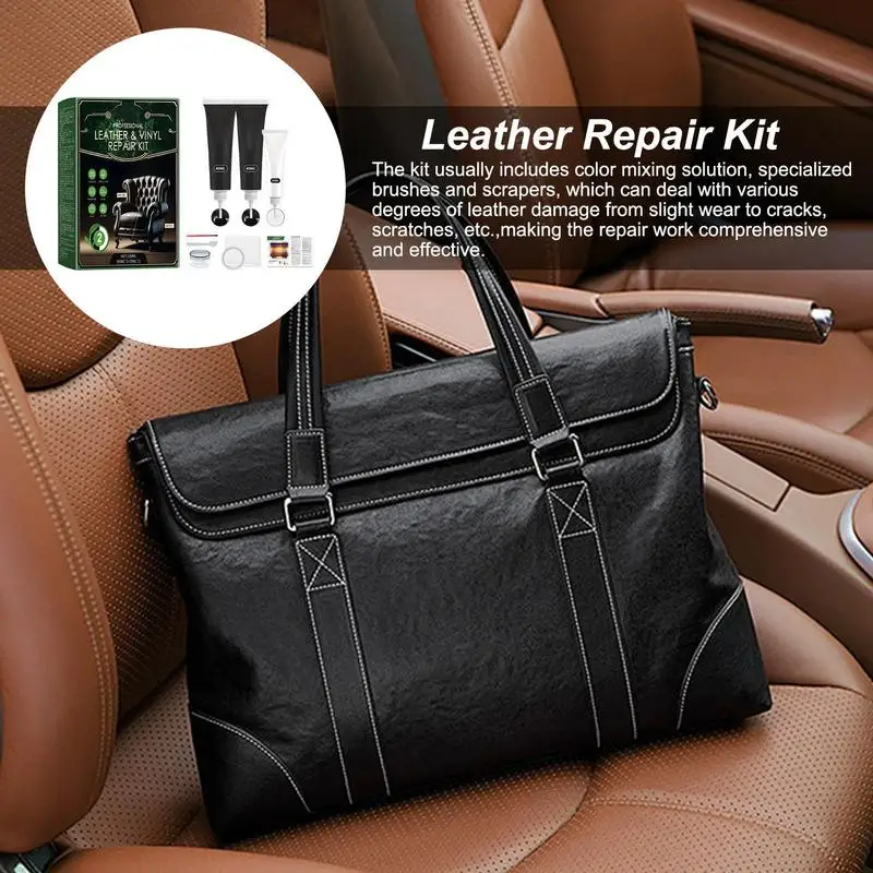 Leather Repair Gel Set Natural Leather Filler Repair Compound Quick Fix For Upholstery Sofa Jackets Car Maintenance Paste