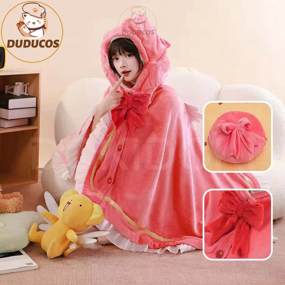 

В НАЛИЧИИ: Плед для кондиционера «Киномото Сакура», реквизит для косплея, аниме «Сакура — собирательница карт», милый плед DUDU-SR