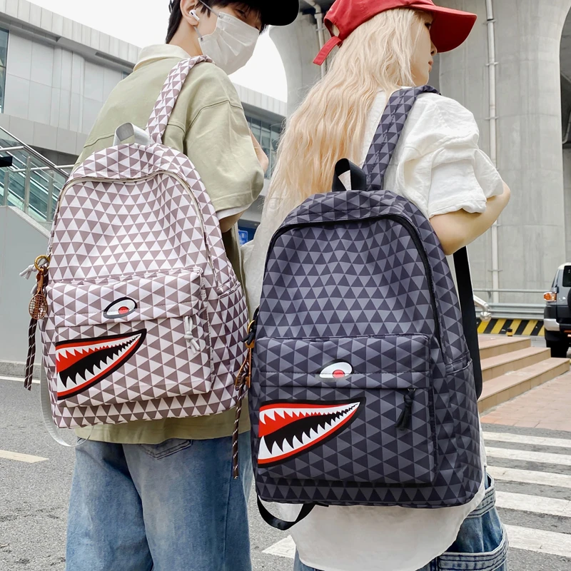 

Men's and women's casual shark shoulder bag backpack handbag ita bag mochila рюкзак женский bags for woman bolsas de dama 백팩