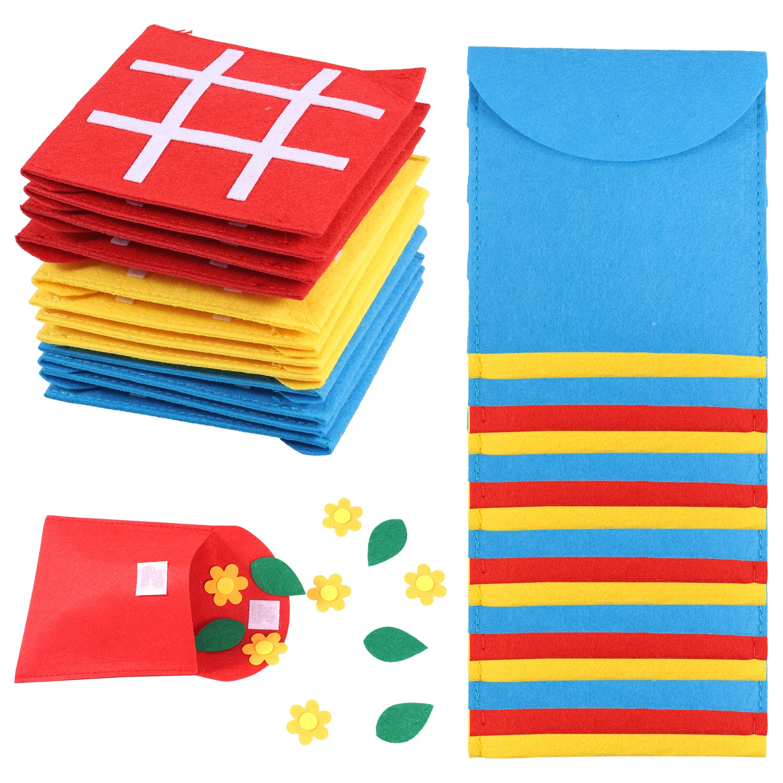 Montessori Toddler Math Felt Board Finger Number Learning Counting Preschool Manipulatives Learning Educational Toy Travel Game