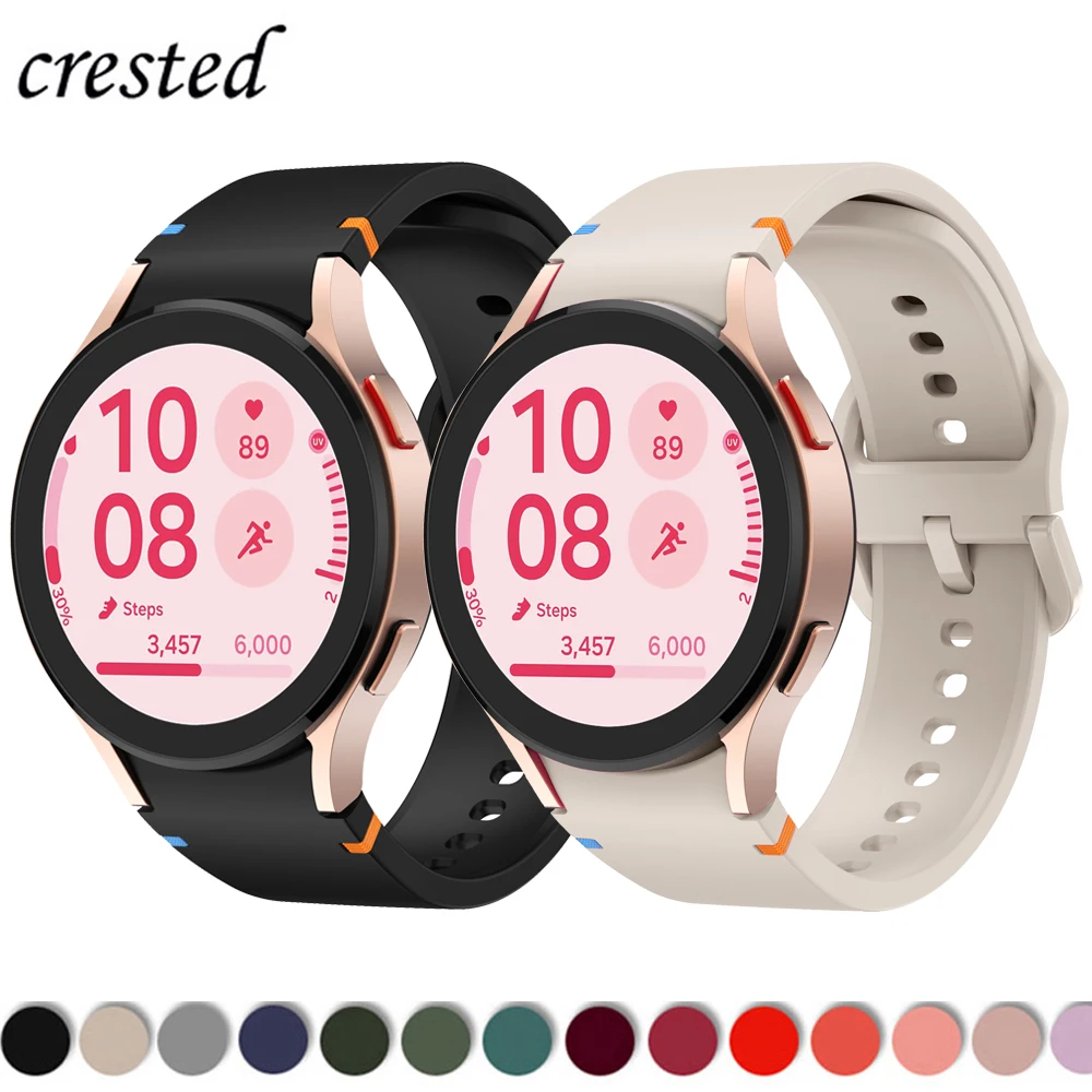 Oficjalny pasek Website do Samsung Galaxy Watch 7 FE 44 mm 40 mm Silikonowa bransoletka Galaxy Watch 4 6 Classic 5 pro pasek 43 mm 47 mm