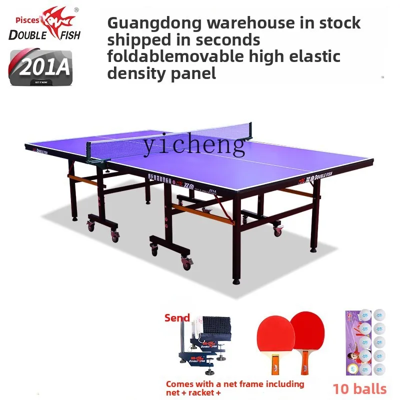 ZZ-31 Table Tennis Table Folding Mobile Standard 201A Household Table Tennis
