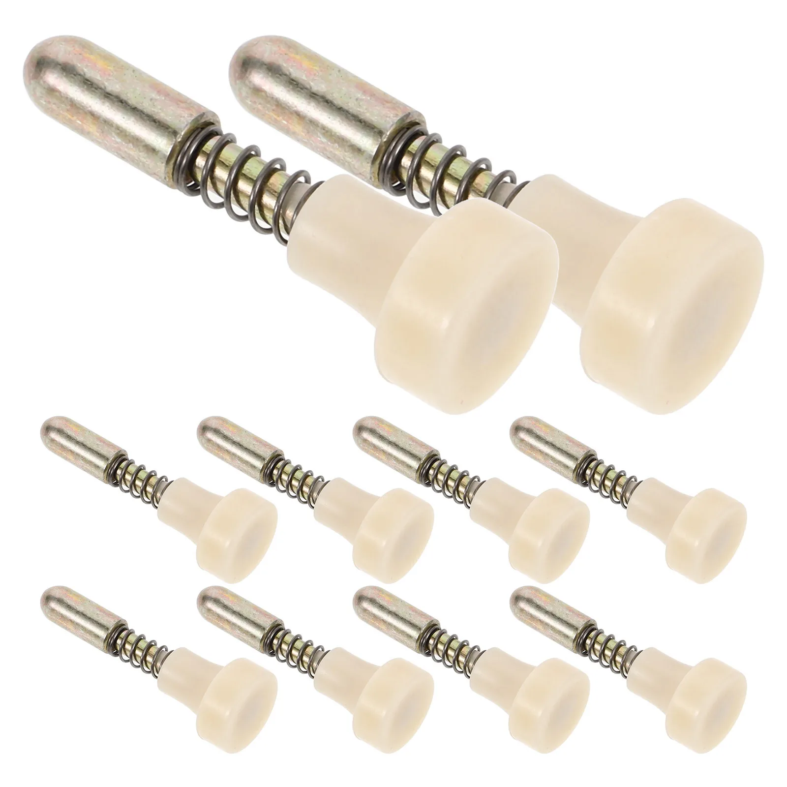 

10Pcs Adjustable Door Spring Latch Rod Set Door Height Lifting Adjustment Bar Hardware for Cabinet Doors Spring Latch