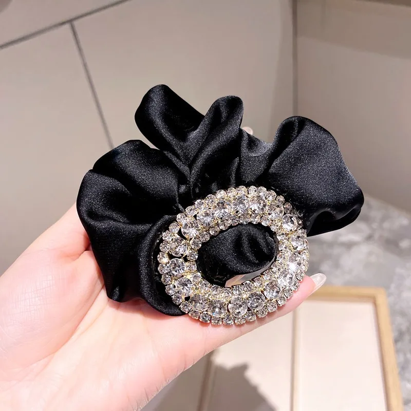 

Silk Large Intestine Hair Ring Sen Tie Head Rope Female Temperament Tie Hair Rope Internet Celebrities Elegant Rubber Band