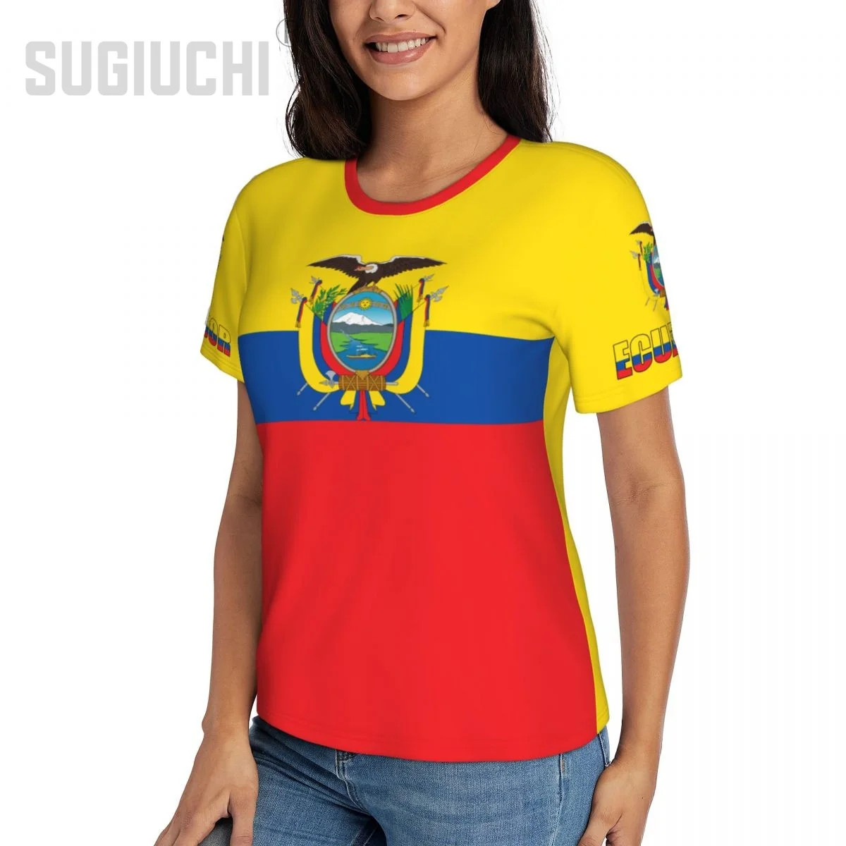 Unisex Nation T-shirt Ecuador Flag Ecuadorian T-shirts jersey For Men Women Soccer Football Fans Gifts Custom clothes tee