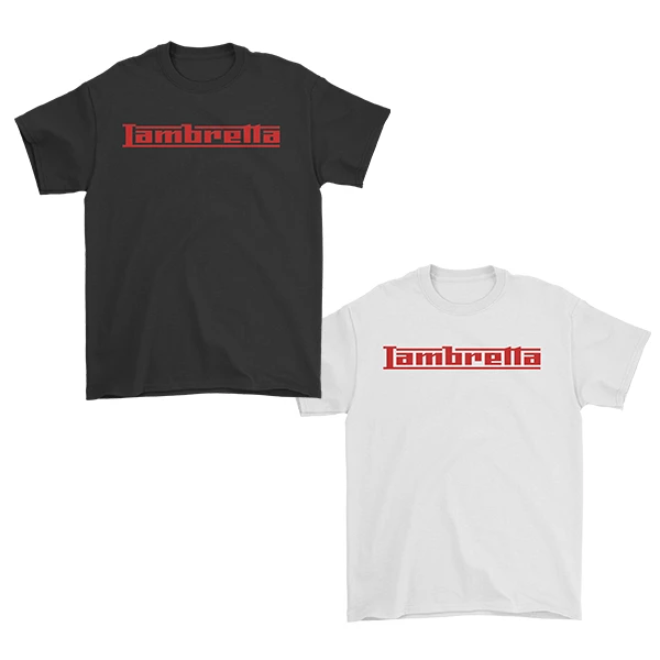 

LAMBRETTA MY Tshirt Cotton Print Dtf Hd Print Cotton T Shirt Men Fashion Street Short-sleeved Women Cotton Round-neck Top