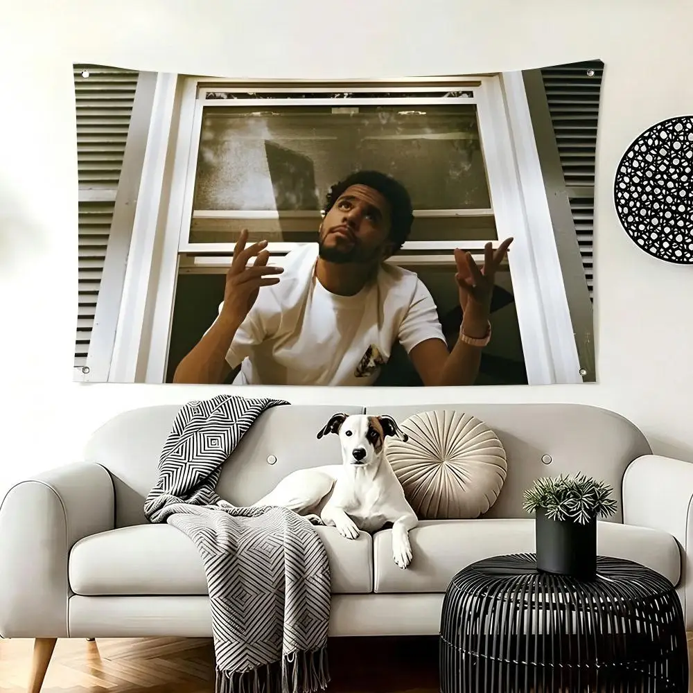 Rapper J Cole Flags  For Living Room Home Dorm Decor Wall Outdoor Camping Party Banner Gifts