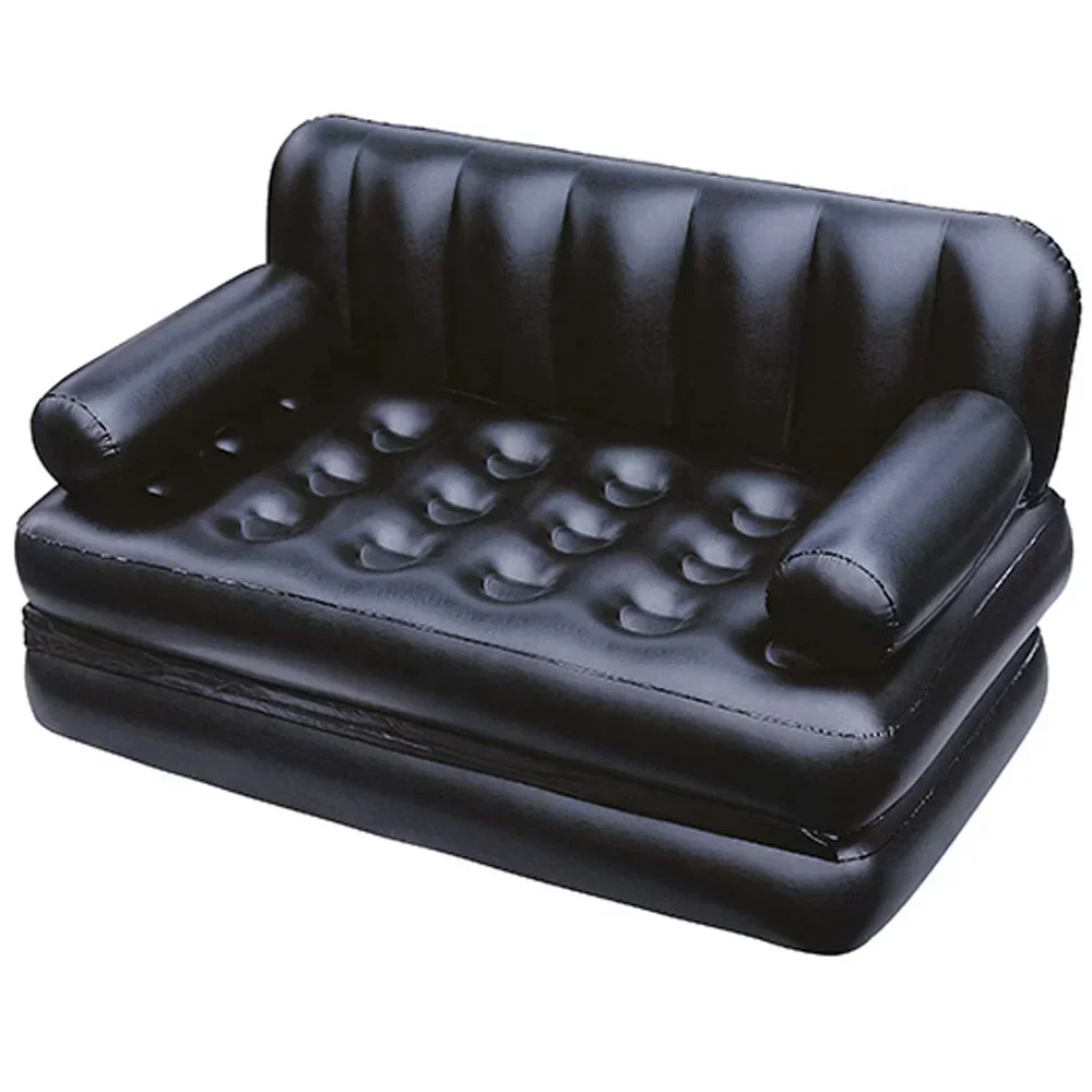 75056 Double 5 in 1 Multifunctional Couch Inflatable Air Sofa Bed with Side winder-AC Air Pump