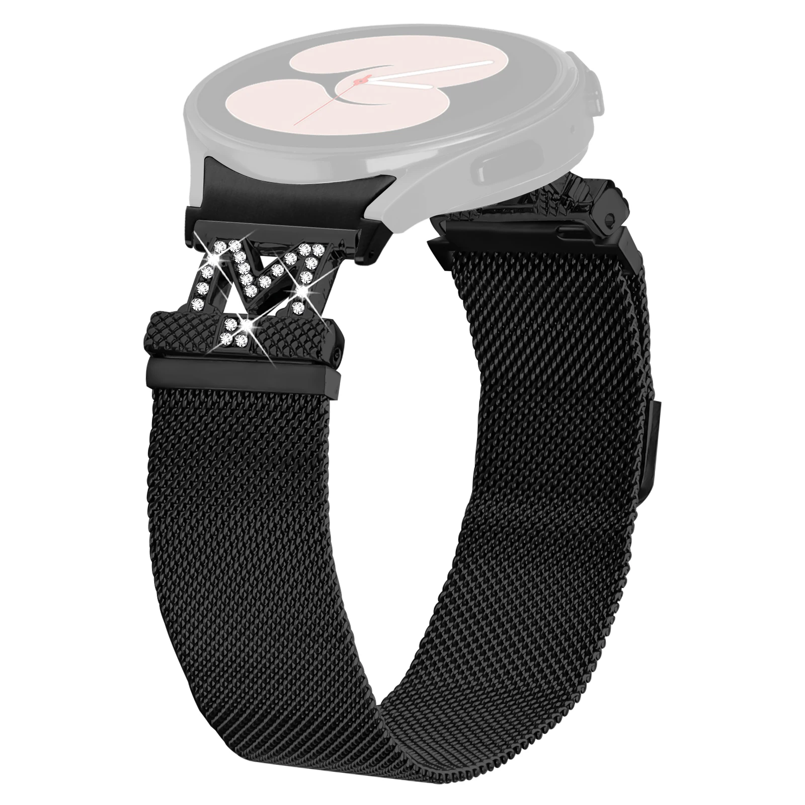 

Metal Strap with Quick Release Connector for Samsung Galaxy Watch 5 Pro / 5 / 5 Active / 4 / 4 Active / 4 Classic Watch Band M-S