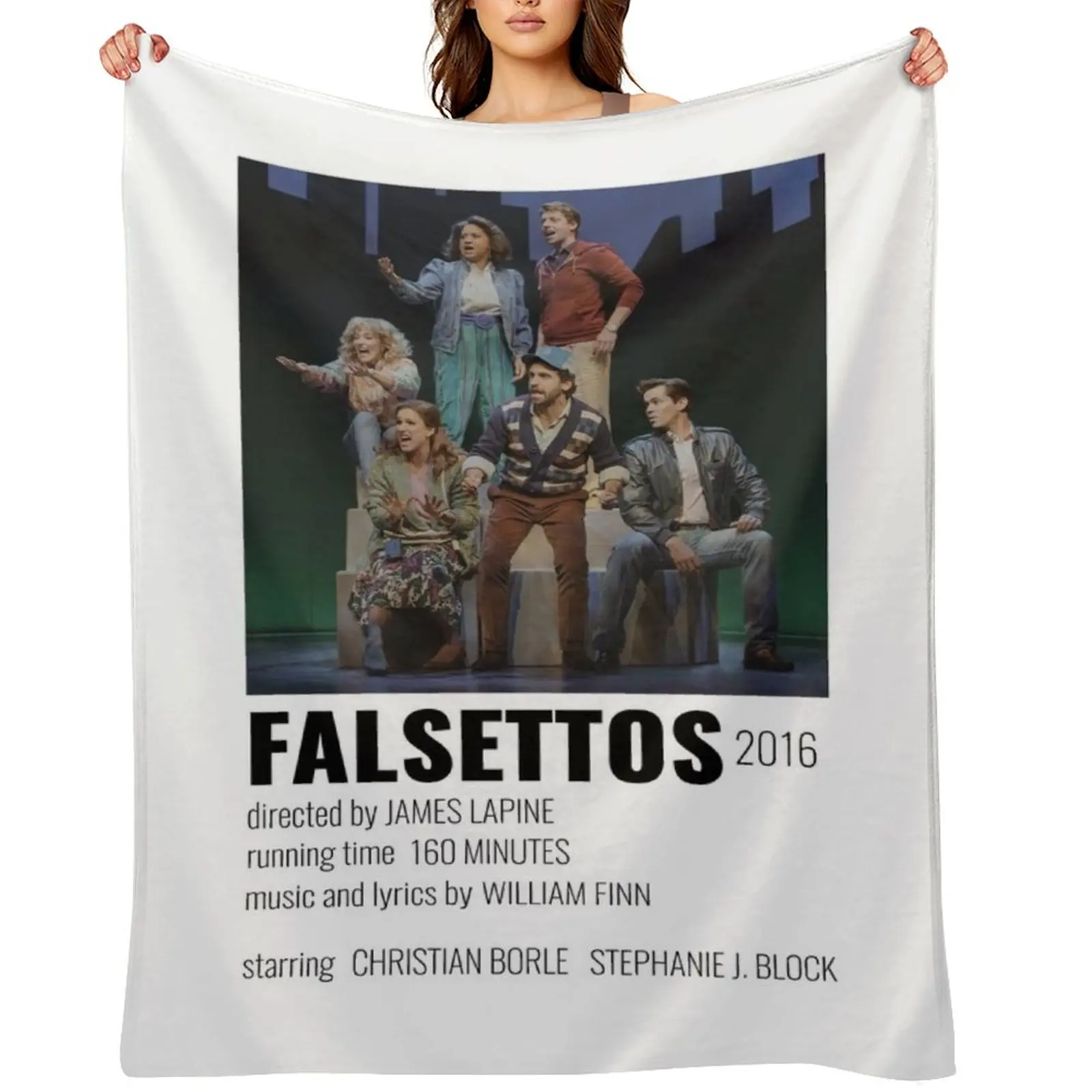 

Falsettos Musical Poster Throw Blanket Moving Decorative Beds wednesday Quilt Blankets