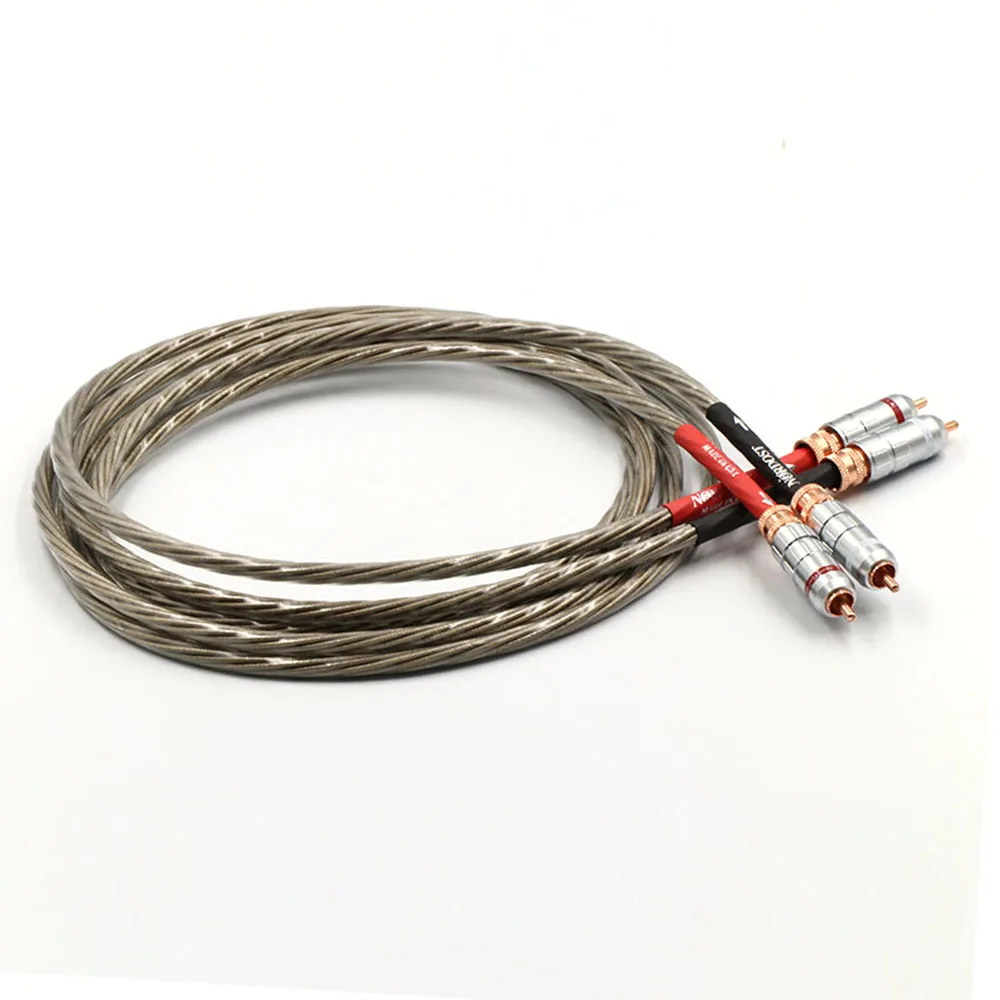 Preffair Odin 2 OCC Copper Silver Plated RCA Interconnect Cable RCA to RCA Audio Cable Analogue Cable phono Cable For CD AMP