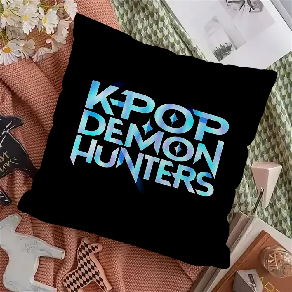 

Cushion Cover Square Pillow Case S-hunters-kpop Printing Bedside Sofa Room Home Office Decoration Protective Pillowcase