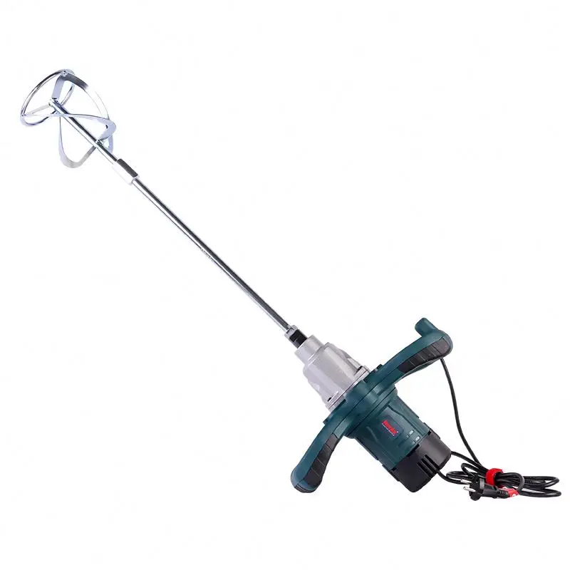 Ronix 2410 Variable Speed Double Paddle Handheld Automatic Electric Putty Plaster Cement Paint Electric Mixer 2 Speed