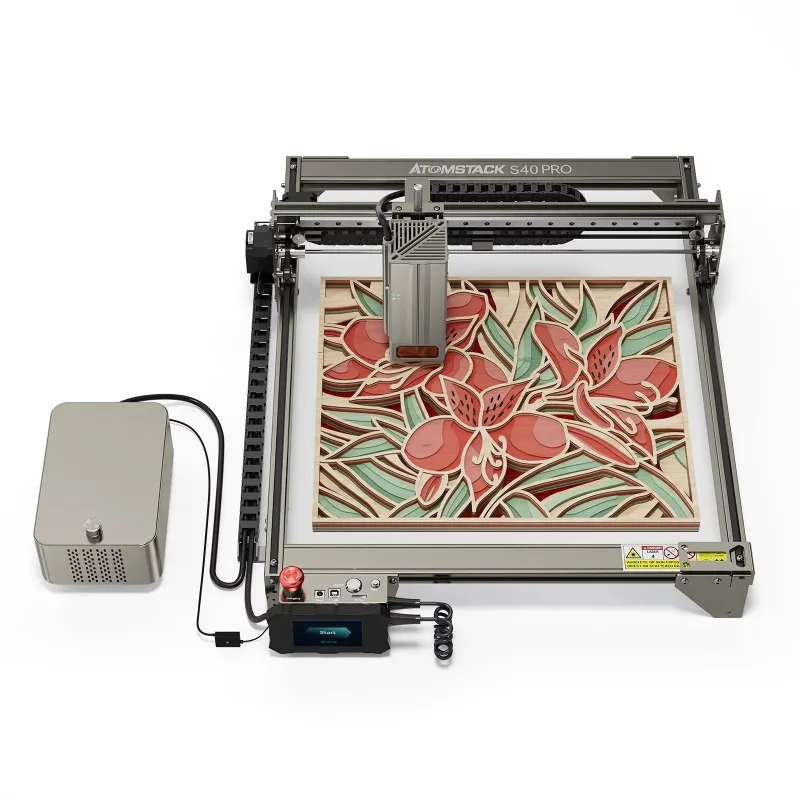 Atomstack S40 X40 A40 PRO 210W Print DIY Metal Logo Wood Acrylic Glass Lase Print Lase Engraving Machine With Air Assist
