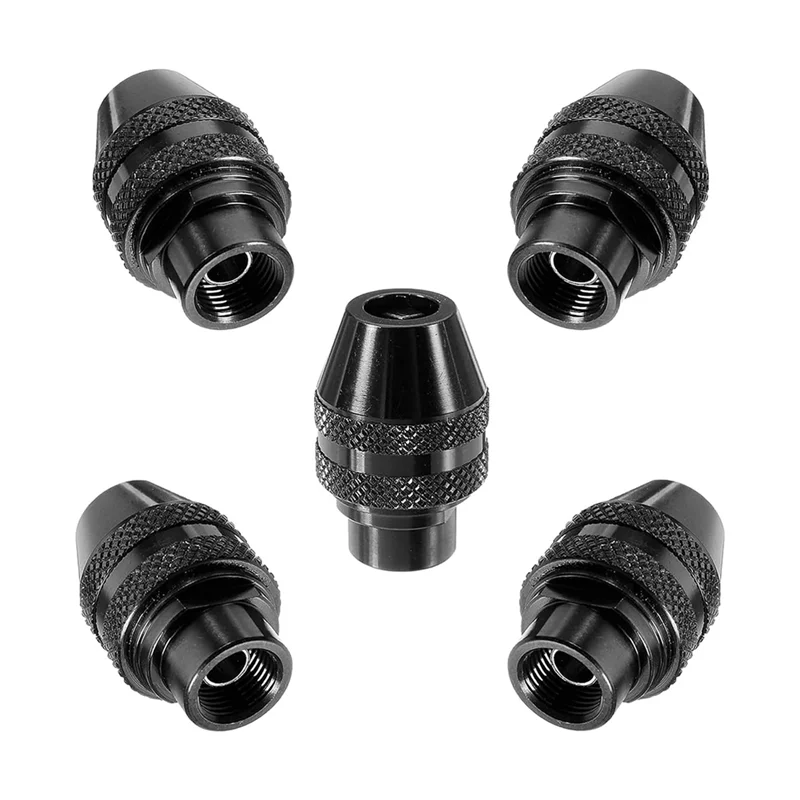 Multi Quick Change Keyless Chuck For Dremel 4486 Rotary Tools 3000 4000 7700 8200 (5Pack), Black-X59A view 4